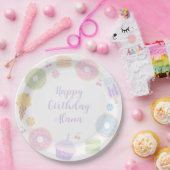 甘カラフル誕生日紙プレート ペーパープレート (パーティー)