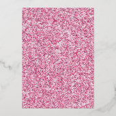 甘ガーリーい16バラ金ゴールド書道とグリッター 箔招待状 (裏面)