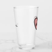 甘スタイリッシュいハートパーソナライズされたギフトテンプレート タンブラーグラス (右)