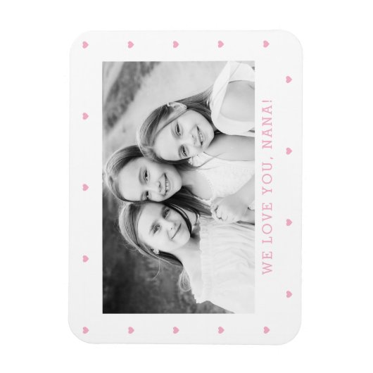 甘ハート編集可能カラーカスタムマグネット マグネット (縦)