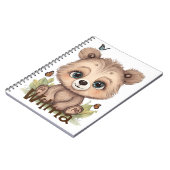 甘パーソナライズされたいクマのスパイラルノート ノートブック (左側)