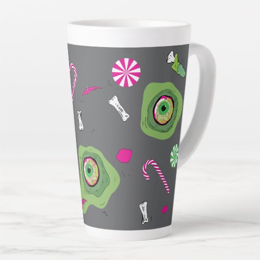 甘ファンキーい死とキャンディ！ カフェラテマグ (右アングル)