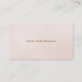 甘ミニマルい淡いピンクのリネンの外観 名刺