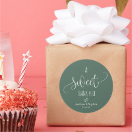 甘モダンいお二人の名結婚前&日付 ラウンドシール