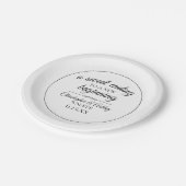 甘モダンいエンディング新しい結婚始めの名前 ペーパープレート (アングル)