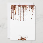 甘モダンいチョコレートケーキ誕生日パーティー 招待状 (裏面)