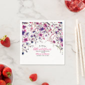 甘モダンい小さな野生の花ピンクベビー スタンダードカクテルナプキン (インサイチュ)