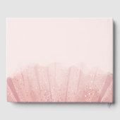 甘モダンい16スクリプトドレス誕生日カスタム ゲストブック (裏面)