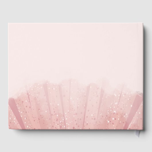 甘モダンい16スクリプトドレス誕生日カスタム ゲストブック (裏面)