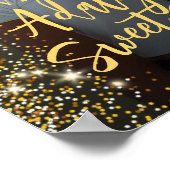 甘モダンい16パーティー写真ウェルカムサイン ポスター (角)