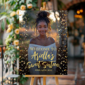 甘モダンい16パーティー写真ウェルカムサイン ポスター