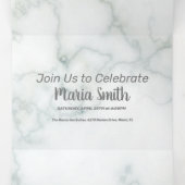 甘モダンい16大理石とグレー 三つ折り招待状 (内部中)