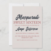 甘モダンい16招待状を装う 招待状 (裏面)