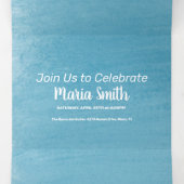 甘モダンい16水彩画の写真 三つ折り招待状 (内部中)