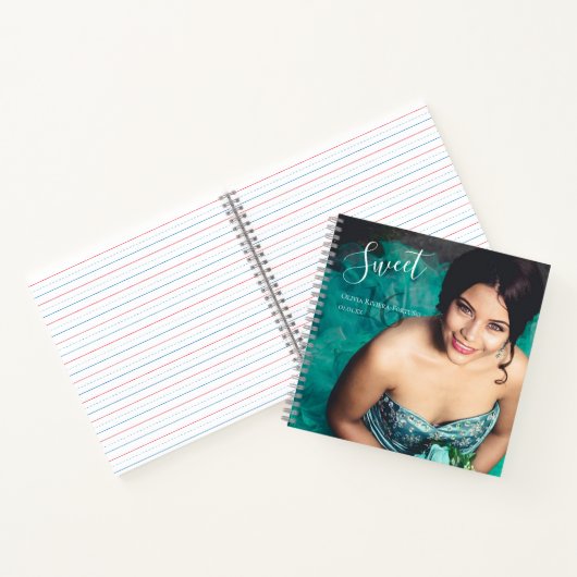 甘モダンい16誕生日パーティフォトゲストブック ノートブック (内部)