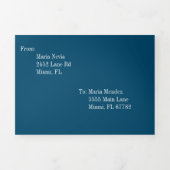 甘モダンい16金ゴールドピンクドット 三つ折り招待状 (カバー)