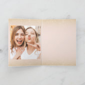 甘モダンい16金ゴールド誕生日11フォトコラージュ カード (内部)