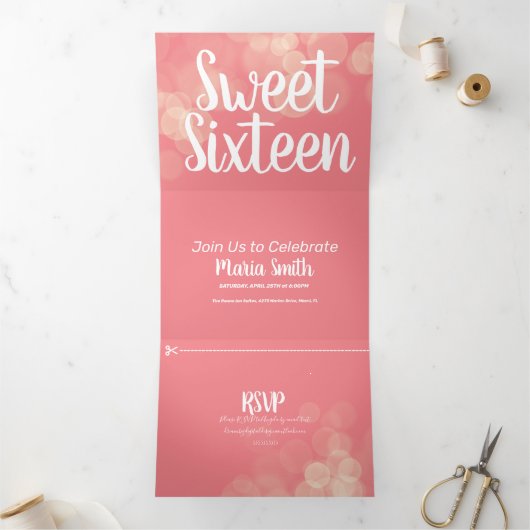 甘モダンい16《写真》ぼけ味ライト写真 三つ折り招待状 (内部)