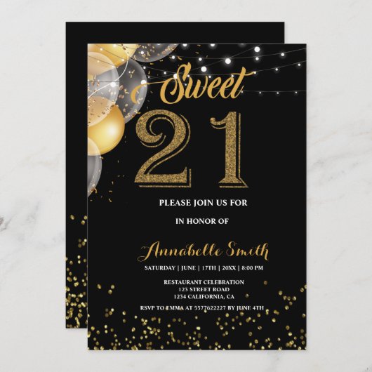 甘モダンい21 招待状 (正面/裏面)