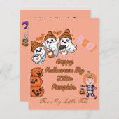 甘不気味いハロウィンの願い ノートカード (正面/裏面)