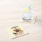 "甘不気味い&世紀半ばのヴィンテージスタイル スクエアペーパーコースター (インサイチュ)