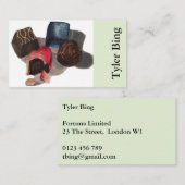 甘党、チョコレート芸術の名刺 名刺 (正面/裏面)