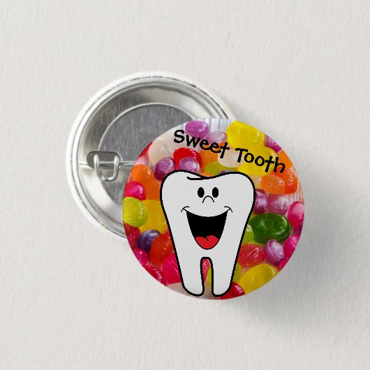 甘党Pin 缶バッジ (正面&裏面)