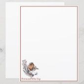 甘冬の鳥と雪のクリスマスカスタム。 (正面/裏面)