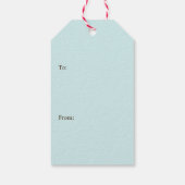 甘冬の鳥のクリスマス ギフトタグ (裏面)