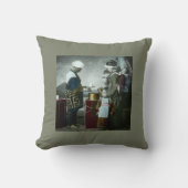 甘口ワインのAmazakeの役立つヴィンテージ古い日本 クッション (正面)