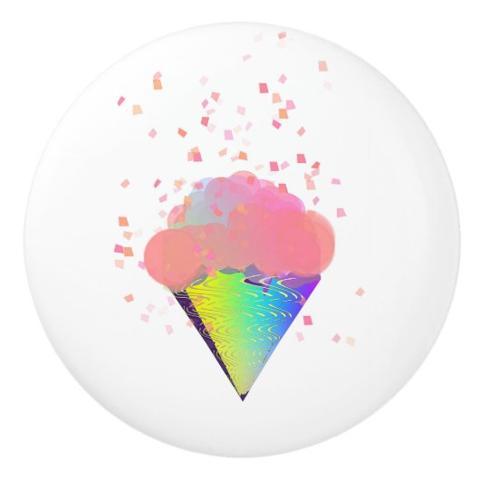 甘味アイスクリームコーン セラミックノブ (正面)