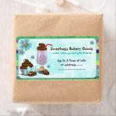 甘味ベーカリーカスタムケーキビジネスホーム ラベル (インサイチュ)