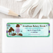 甘味ベーカリーカスタムケーキビジネスホーム ラベル (インサイチュ)