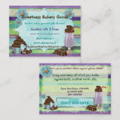 甘味ベーカリーグッズビーガンベーカリーダイナー 名刺 (正面/裏面)