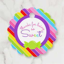 甘感謝していい虹のメッセージカード フェイバータグ