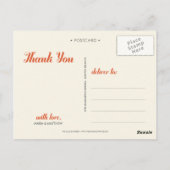 甘感謝してい | の結婚はがき ポストカード (裏面)