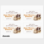 甘栗がジャムのラベル食品シールを保存 長方形シール (シート)