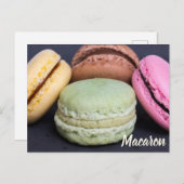 甘歯ギフト用マカロン菓子 シーズンポストカード (正面/裏面)