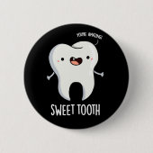 甘歯歯科おもしろいパンプンダークBG 缶バッジ (正面)