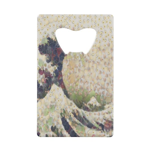 甘素晴らし露メロンファインアートの波 クレジットカード栓抜き (正面)