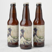 甘素晴らし露メロンファインアートの波 ビールラベル (ボトル)