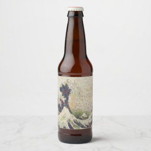 甘素晴らし露メロンファインアートの波 ビールラベル