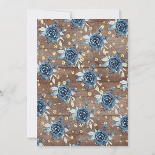 甘素朴男の赤ちゃんゾウ赤ちゃんシャワー 招待状 (裏面)