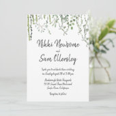 甘緑のつる植物 招待状 (スタンド正面)