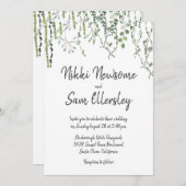 甘緑のつる植物 招待状 (正面/裏面)