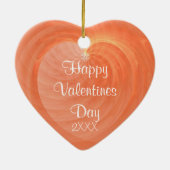 甘美なオレンジハートセラミックキープカスタム セラミックオーナメント (裏面)