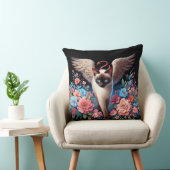 甘美なシャムの悪魔と天使の猫 クッション (椅子)