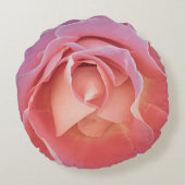 甘美なピンクのバラ ラウンドクッション (裏面)
