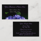 "甘美なラベンダーのアジサイ" 名刺 (正面/裏面)