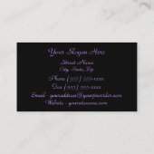 "甘美なラベンダーのアジサイ" 名刺 (裏面)